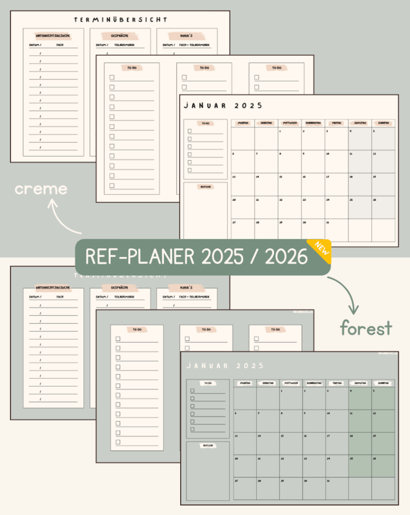 Referendariats Planer 2025 / 2026